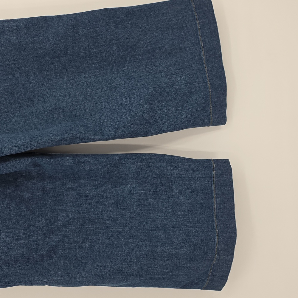SPANX Every Wear Cropped Wide Leg Jeans with Patch Pockets Blue Size 1X - Picture 6 of 8
